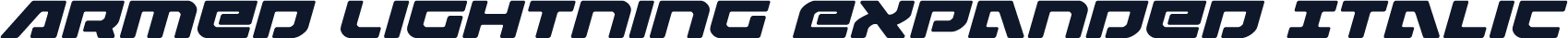 Armed Lightning Expanded Italic