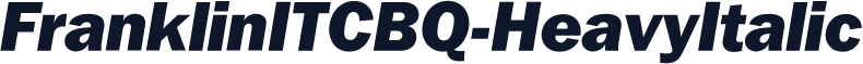 FranklinITCBQ-HeavyItalic
