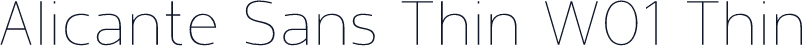 Alicante Sans Thin W01 Thin