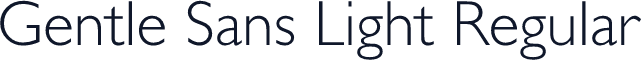 Gentle Sans Light Regular