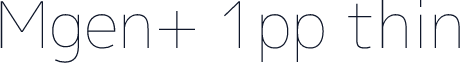 Mgen+ 1pp thin