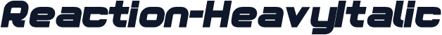 Reaction-HeavyItalic