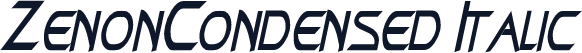 ZenonCondensed Italic
