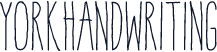 YorkHandwriting