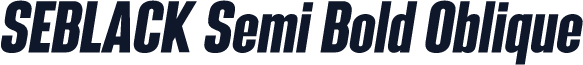 SEBLACK Semi Bold Oblique