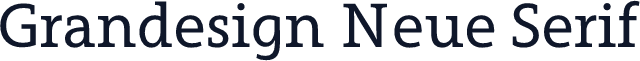 Grandesign Neue Serif
