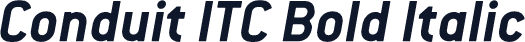 Conduit ITC Bold Italic