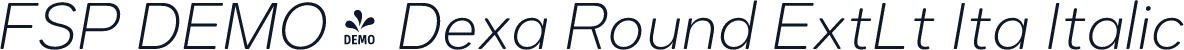 FSP DEMO - Dexa Round ExtLt Ita Italic