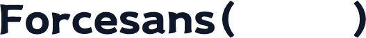 Forcesans(商用需授权)