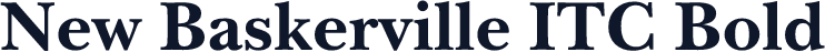 New Baskerville ITC Bold