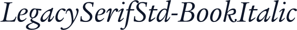 LegacySerifStd-BookItalic