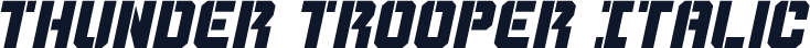 Thunder Trooper Italic
