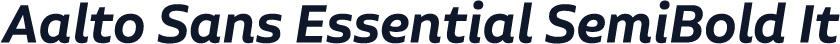 Aalto Sans Essential SemiBold It