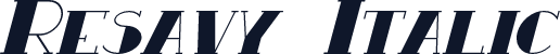 Resavy Italic