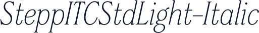 SteppITCStdLight-Italic