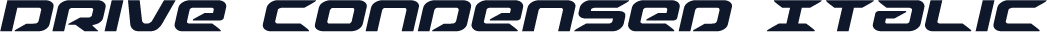 Drive Condensed Italic