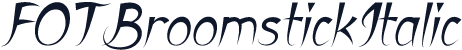 FOTBroomstickItalic