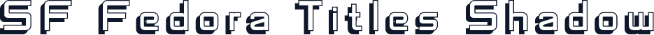 SF Fedora Titles Shadow