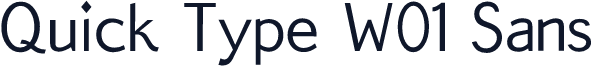 Quick Type W01 Sans