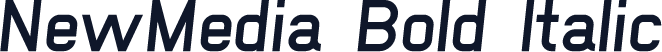 NewMedia Bold Italic