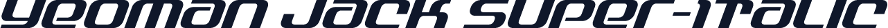 Yeoman Jack Super-Italic