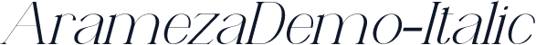 AramezaDemo-Italic