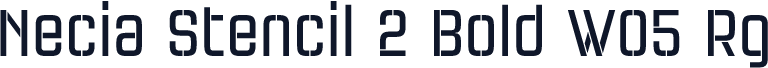 Necia Stencil 2 Bold W05 Rg