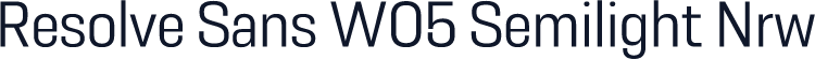 Resolve Sans W05 Semilight Nrw