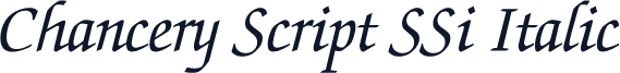 Chancery Script SSi Italic