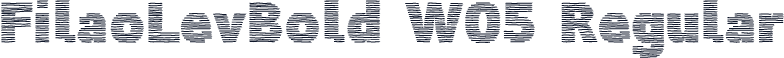 FilaoLevBold W05 Regular