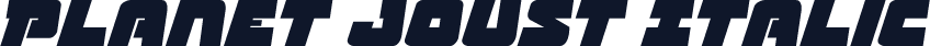 Planet Joust Italic