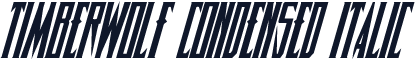 Timberwolf Condensed Italic