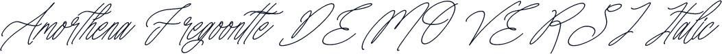 Amorthena Fregoontte DEMO VERSI Italic