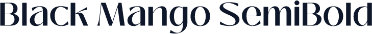 Black Mango SemiBold
