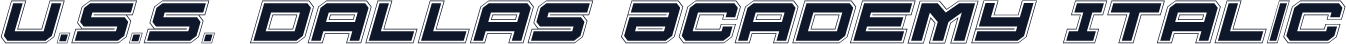 U.S.S. Dallas Academy Italic