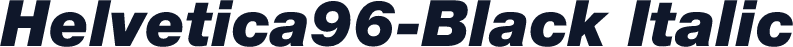 Helvetica96-Black Italic