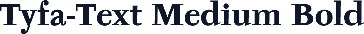 Tyfa-Text Medium Bold
