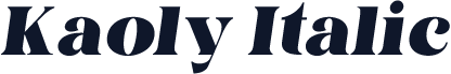 Kaoly Italic