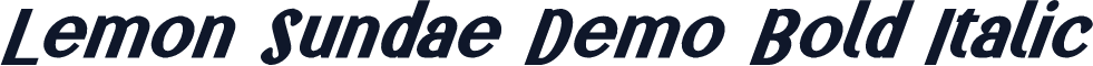 Lemon Sundae Demo Bold Italic