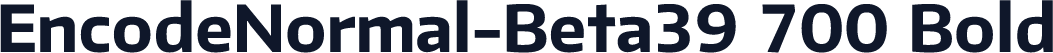 EncodeNormal-Beta39 700 Bold