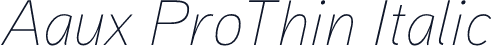 Aaux ProThin Italic