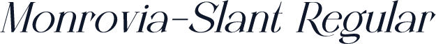 Monrovia-Slant Regular