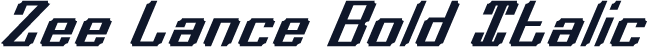 Zee Lance Bold Italic