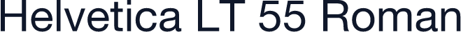 Helvetica LT 55 Roman