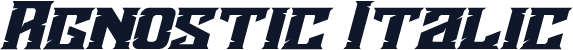 Agnostic Italic