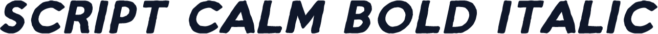 Script Calm Bold Italic