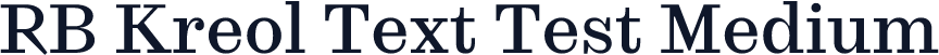 RB Kreol Text Test Medium