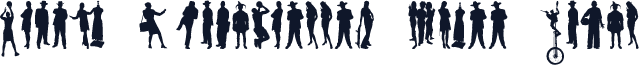 Human Silhouettes Free Eight