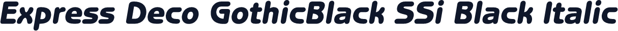 Express Deco GothicBlack SSi Black Italic