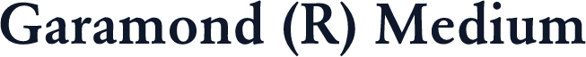 Garamond (R) Medium